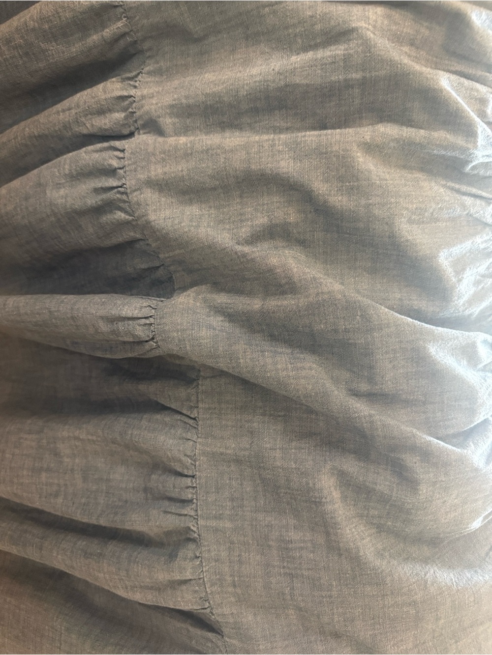 J. McLaughlin Blue Chambray Tiered Maxi Skirt- Like new - Picture 6 of 6